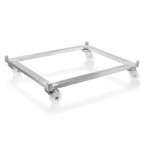 Stainless steel mobile trolley for modular racks