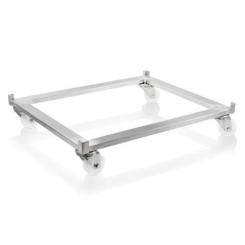 Stainless steel mobile trolley for modular racks