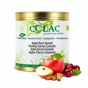 Apple-Sour cherry-Cinnamon - fruit preparation BIO, organic, 3 kg
