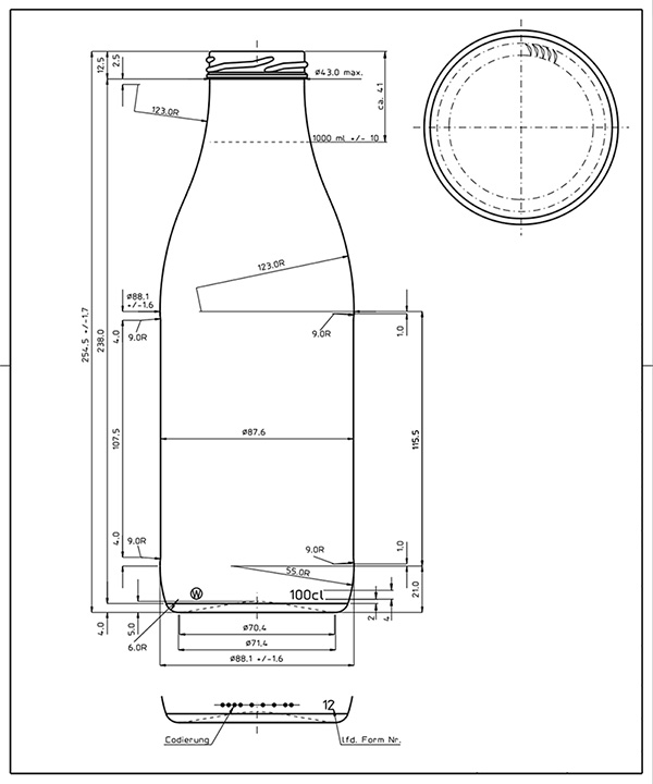 Glass Milk Bottle 1 Liter Serowar glass-milk-bottle-1-liter-serowar