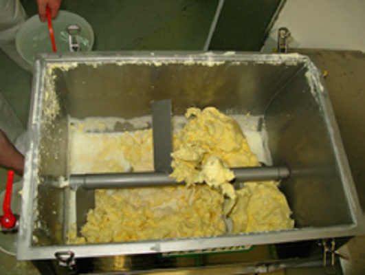 Rinsing the butter