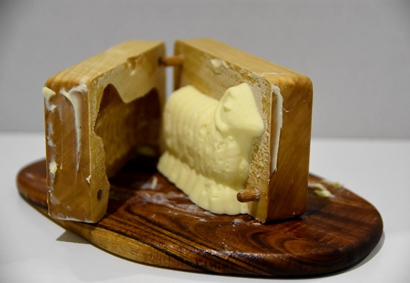 Shaping the butter